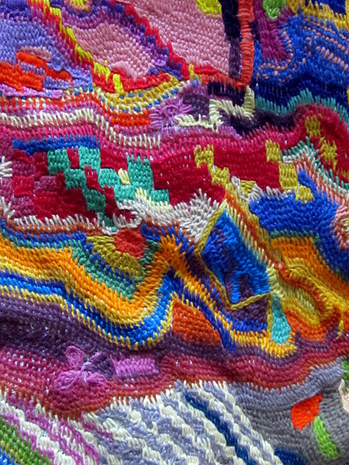 Dettaglio pannello lana di Patrizia Bonini Mingori