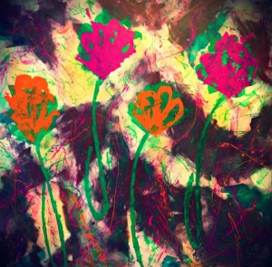 "Die Tulpen" - Acrílica/Acrylic