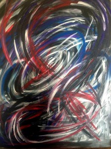 "Black Storm" oil on canvas