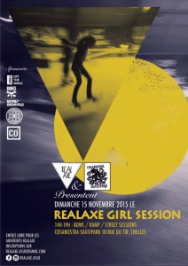 "Realaxe Girl Session" - skate poster, France