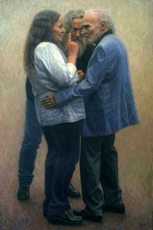 THE SIBYL, BUTCH AND RUCK 2009 oil on canvas – 36″ x 24″