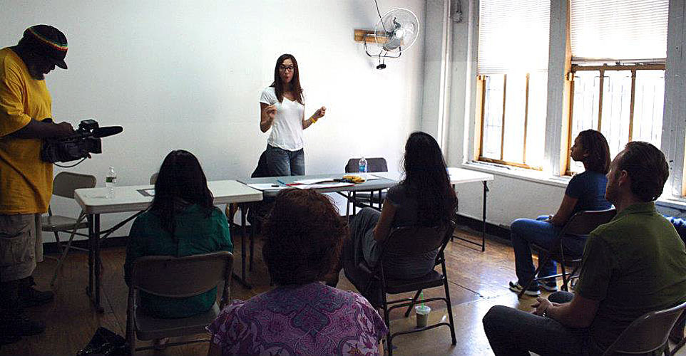 Teaching at the Maria Riboli Acting Studio