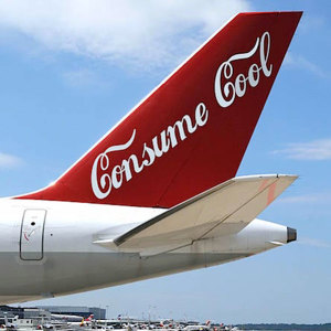"Consume Cool Airplane Tail"